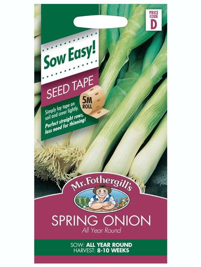 Mr Fothergills Spring Onion All Year (Seed Tape)