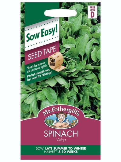 Mr Fothergills Spinach Viking (Seed Tape)