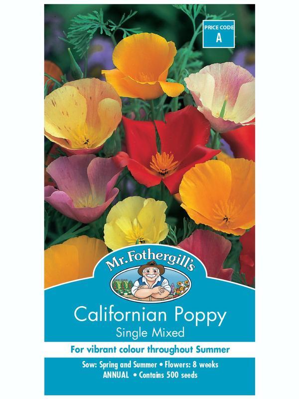 Mr Fothergills Californian Poppy Single Mixed