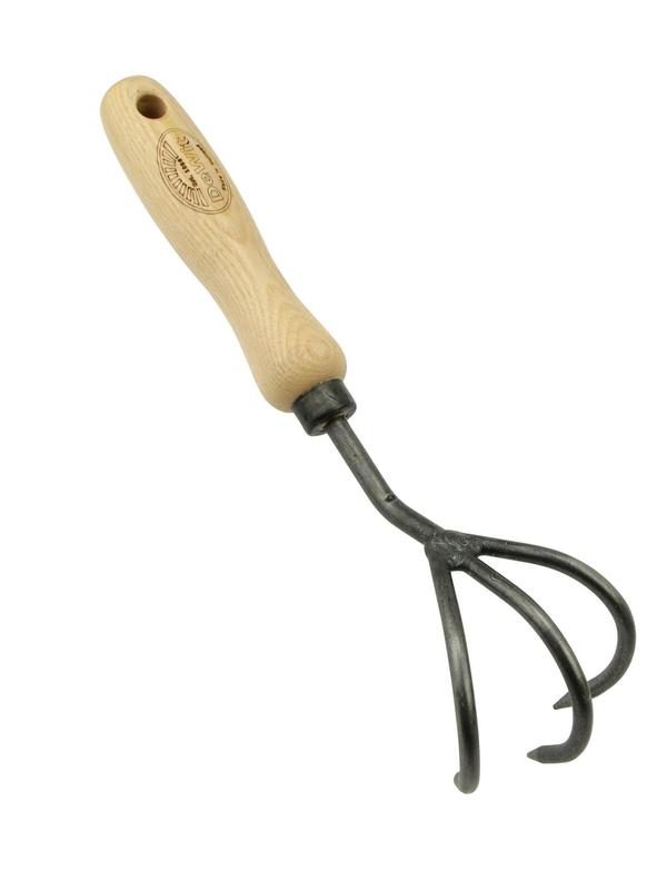 DeWit Cultivator 3 Tine 140mm with ash wood handle