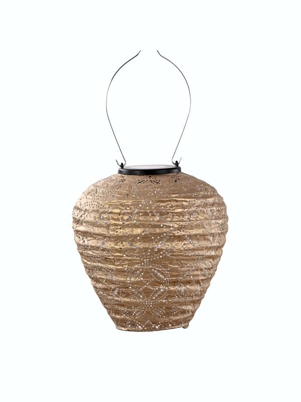 Lumiz Lantern Balloon 20cm Gold Mandela