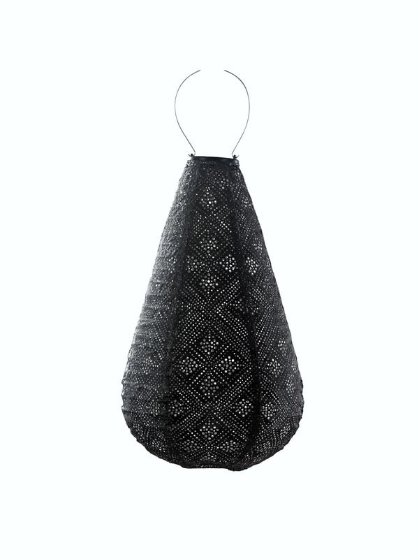 Lumiz Lantern Drop 28cm Dark Grey Topaz