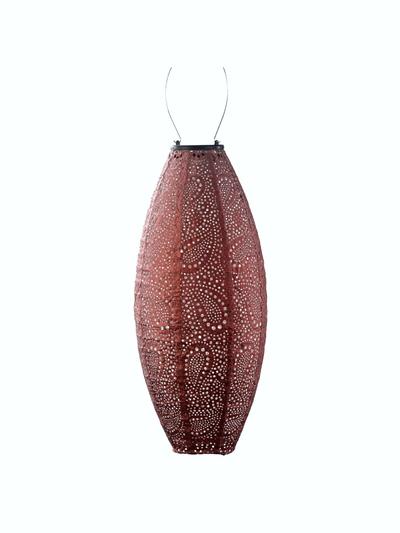 Lumiz Lantern Long Oval 20cm Copper Paisley