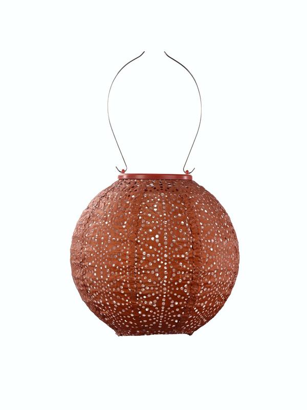 Lumiz Lantern Round 20cm Copper Sashiko