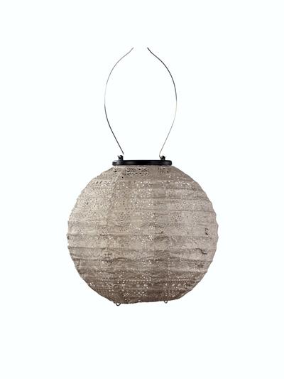 Lumiz Lantern Round 20cm Light Taupe Spectare