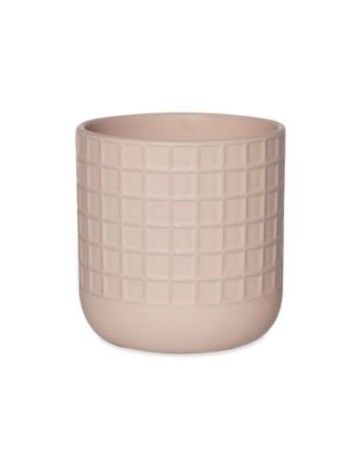 Square Carnival Cover Pot Blush 10cm