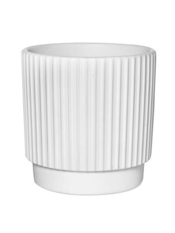 Conner Cover Pot White 9cm