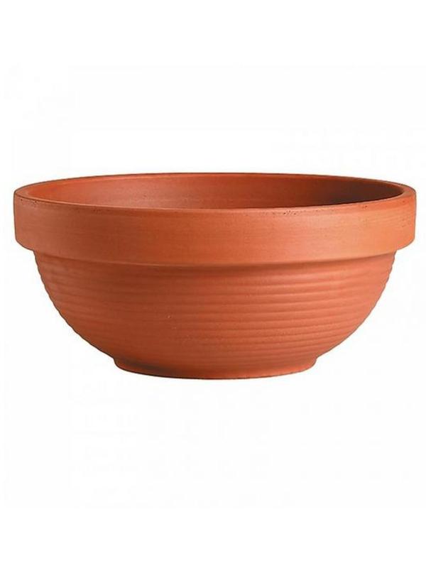 Leighs Terracotta Ribbed Bowl 19cm