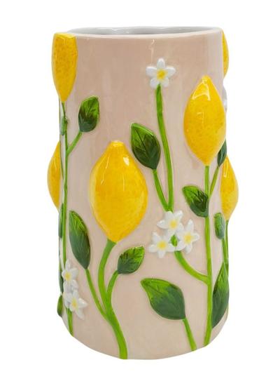 Tuscan Lemon Vase Pink 20cm