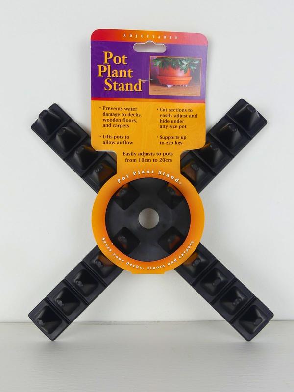 Pot Plant Stand Black - Adjustable