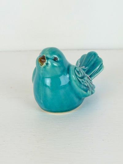 Ceramic Teal Bird 