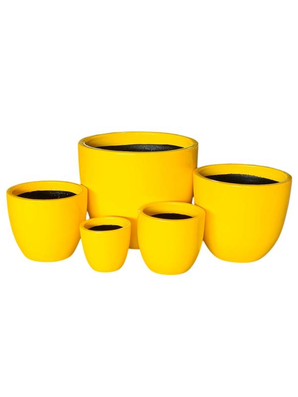 Yellow Lennon Decor Planter 