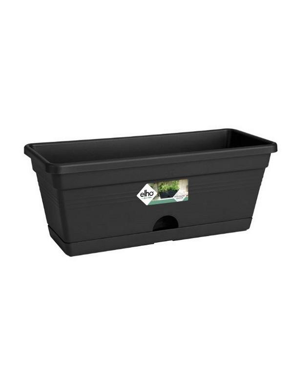 Elho Green Basics Trough Living Black 50cm 